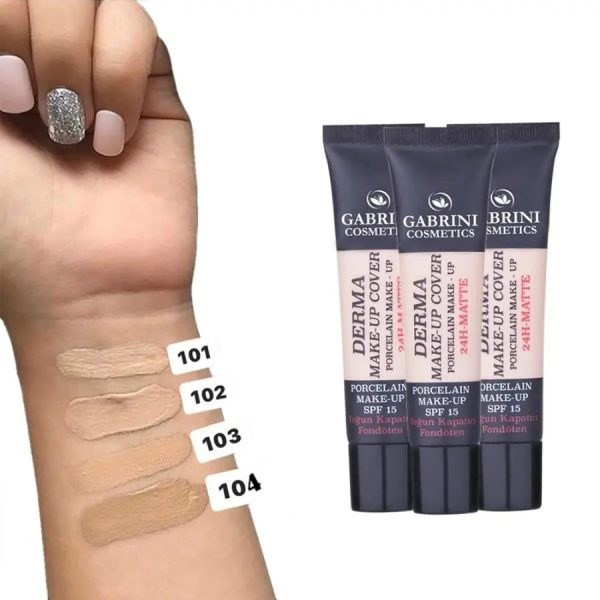 قیمت کرم پودر مات گابرینی 24 ساعته مدل Derma