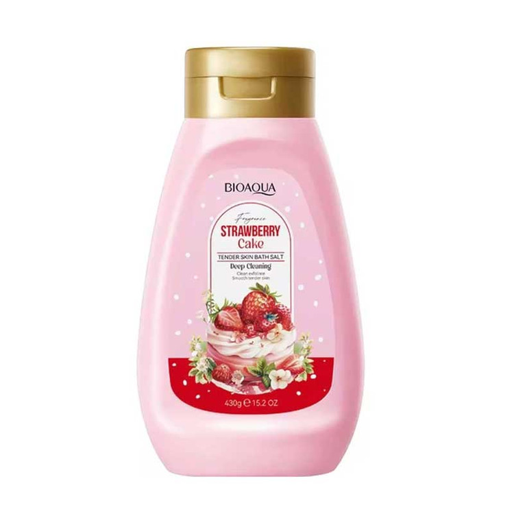 نمک بدن بیوآکوا Bioaqua رایحه کیک توت فرنگی Strawberry Cake